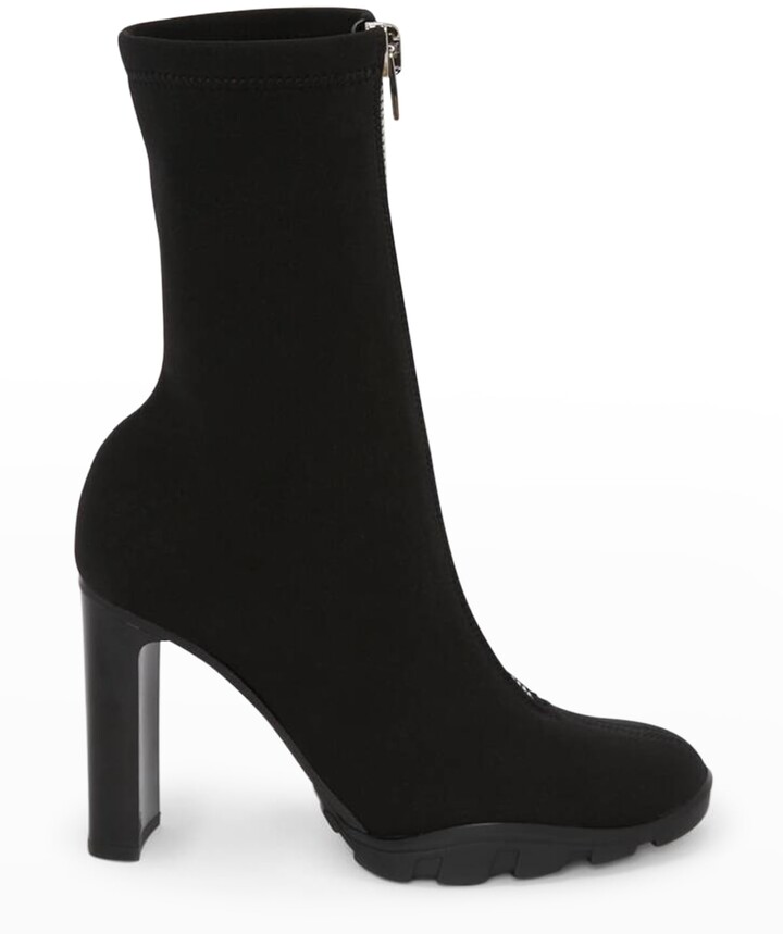 block heel stretch boots