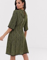 Thumbnail for your product : Closet London Closet gathered neck a line dress