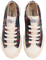 Thumbnail for your product : AGE - ACROSS TO GENUINE ERA Checked Cotton Canvas Sneakers