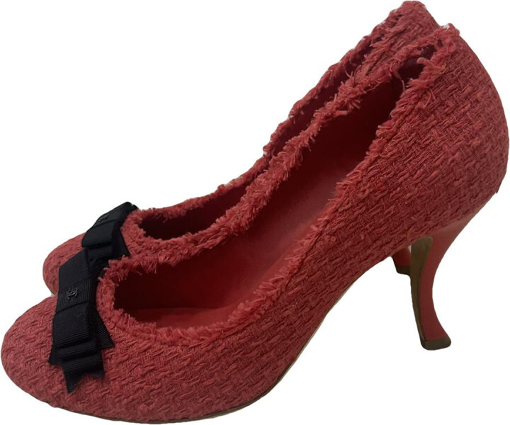 tweed heels