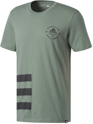 adidas Men's Cotton Three-Stripe T-Shirt