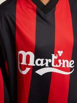 Thumbnail for your product : Martine Rose Long Sleeved Twisted Football Shirt - Womens - Red Stripe