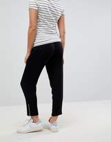 Thumbnail for your product : ASOS Maternity MATERNITY Tapered Twill Jogger with Zip Ankle