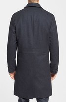 Thumbnail for your product : W.R.K 'Towne' Leather Trim Cotton Overcoat