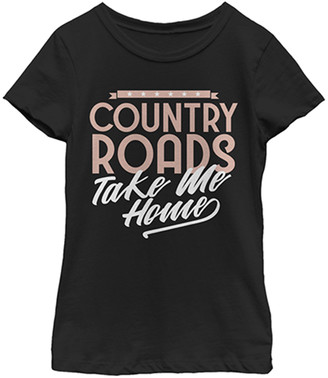 Fifth Sun Black 'Country Roads' Tee - Girls