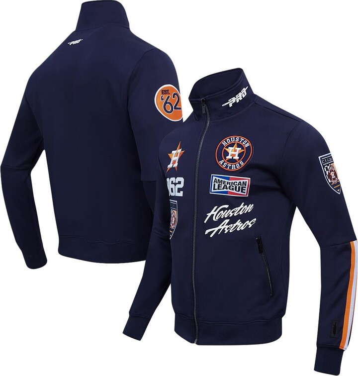Pro Standard Men's Navy Houston Astros Fast Lane Full-Zip Track Jacket