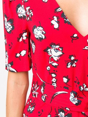 Veronica Beard Joia floral-print mid-length dress
