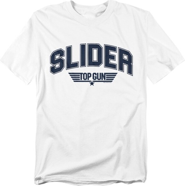 Top Gun TopGunSliderVarsityAdultT-ShirtWhiteMedium