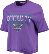 Thumbnail for your product : Junk Food Clothing Women's Purple Charlotte Hornets Gradient Crop Top