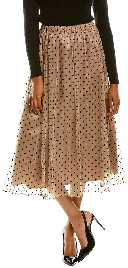 Taupe Mid Skirt | Shop the world's largest collection of fashion 