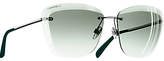 CHANEL Butterfly Sunglasses CH4221 Silver/Green