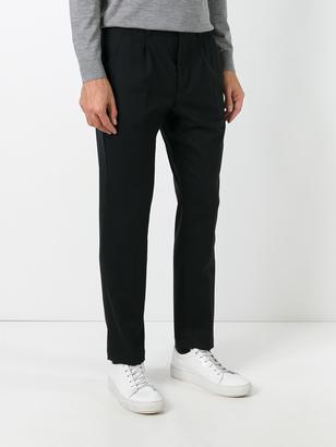 Dondup pleated detailing tapered trousers