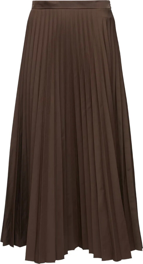 MM6 MAISON MARGIELA A-line midi pleated skirt