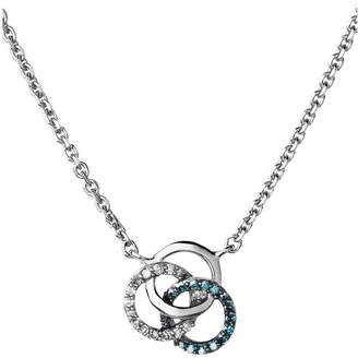 Links of London Treasured Sterling Silver, White & Blue Diamond Necklace