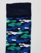 Thumbnail for your product : Moss Bros Socks In Camo