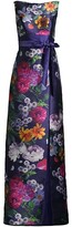 Thumbnail for your product : Kay Unger Printed Mikado Carina Column Gown
