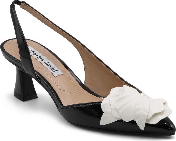 Charles David Alias Slingback Half d'Orsay Pointed Toe Pump