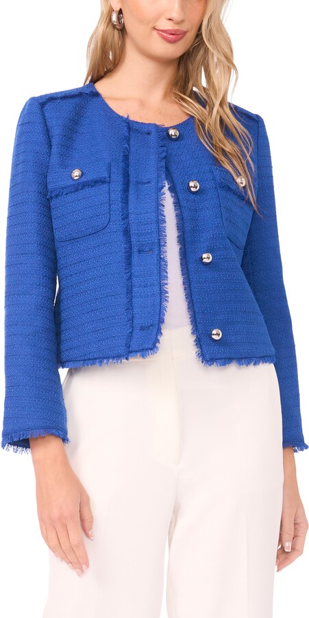 Vince Camuto Crop Tweed Jacket
