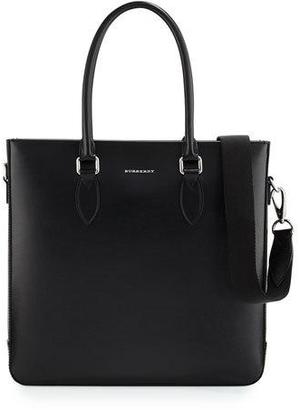 Burberry Kenneth Men's Leather Tote Bag, Black