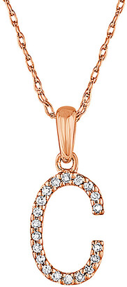 Sabrina Designs 14K Diamond A-Z Initial Necklace (A-Z)