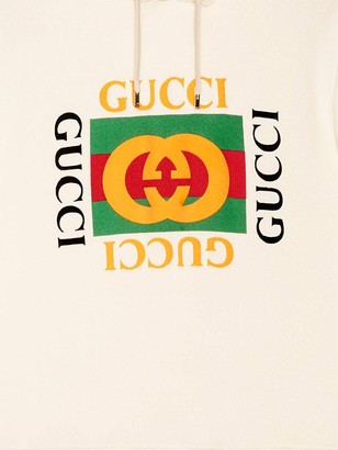 Gucci Logo-Print Hooded Sweatshirt