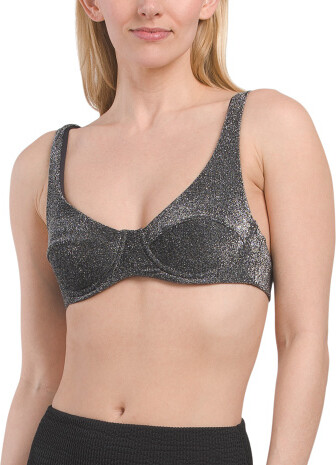 TJMAXX Scoop Underwire Bikini Top For Women, Nylon/Spandex