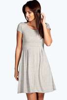 Thumbnail for your product : boohoo Claudia Jersey Cap Sleeve Skater Dress