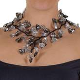 Thumbnail for your product : Black and White Smokey Quartz Crystal Waterfall Necklace