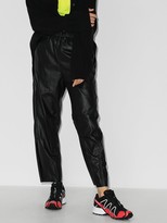 Thumbnail for your product : MM6 MAISON MARGIELA Faux-Leather Track Pants
