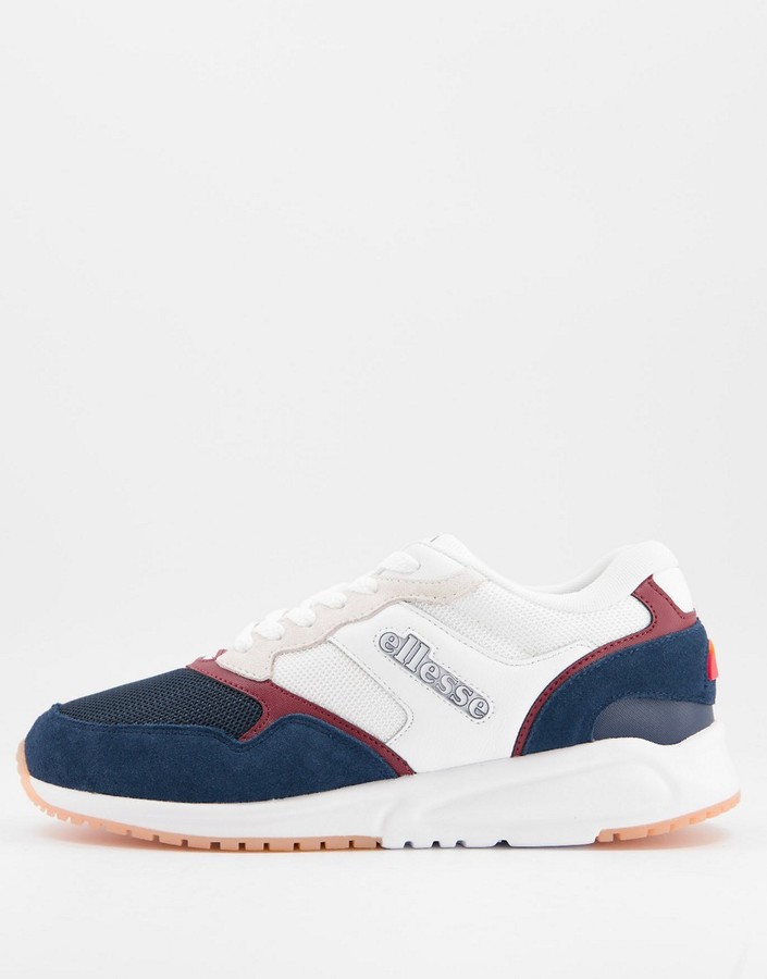 Ellesse NYC84 running sneakers in white and blue - ShopStyle
