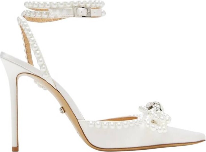 MACH & MACH Bow Embellished Pointed Toe Pumps