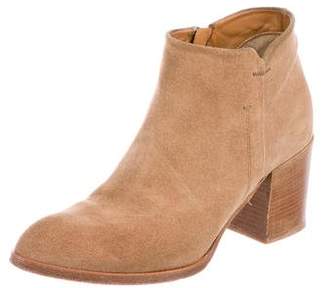 Alberto Fermani Suede Pointed-Toe Ankle Boots
