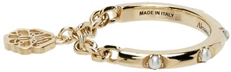 Alexander McQueen Gold Seal Chain Ring