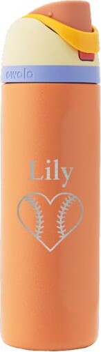 OWALA Custom 24 oz. FreeSip Stainless Steel Water Bottle, Lemon Meringue