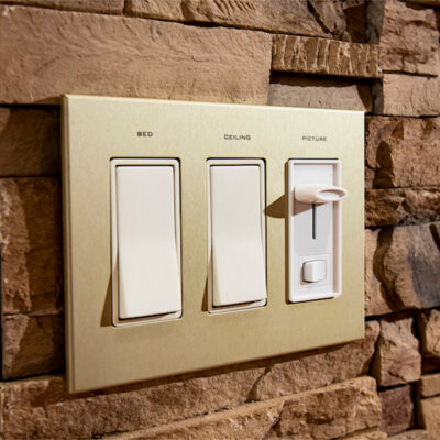 TedStuff Custom Labeled Magnetic Cover 3 Gang Rocker Wall Plate