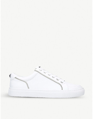 mens white trainers with zip