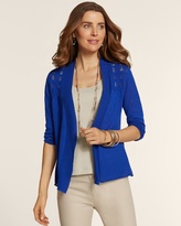Thumbnail for your product : Chico's Scalloped Stitch Renee Cardigan