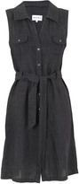 Thumbnail for your product : Brora Cross Weave Linen Shirt Dress