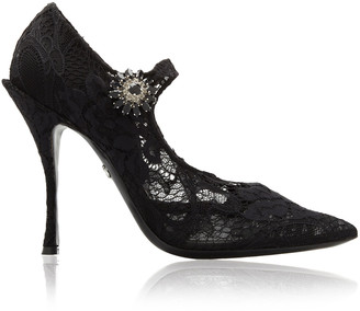 lace mary jane heels