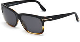 Thumbnail for your product : Tom Ford Barbara Polarized Rectangle Sunglasses, Black