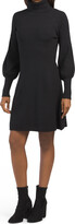 Thumbnail for your product : Tahari Cowl Neck High Cuff A-line Dress