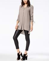 Thumbnail for your product : Bar III Ruched High-Low Shirt, Created for Macy's