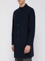 Thumbnail for your product : Harris Wharf London Single-breasted Technical Overcoat - Mens - Dark Blue