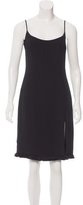 Thumbnail for your product : Christian Dior Sleeveless Fringe-Trimmed Dress