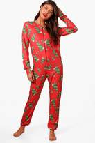 Thumbnail for your product : boohoo Christmas Tree Onesie