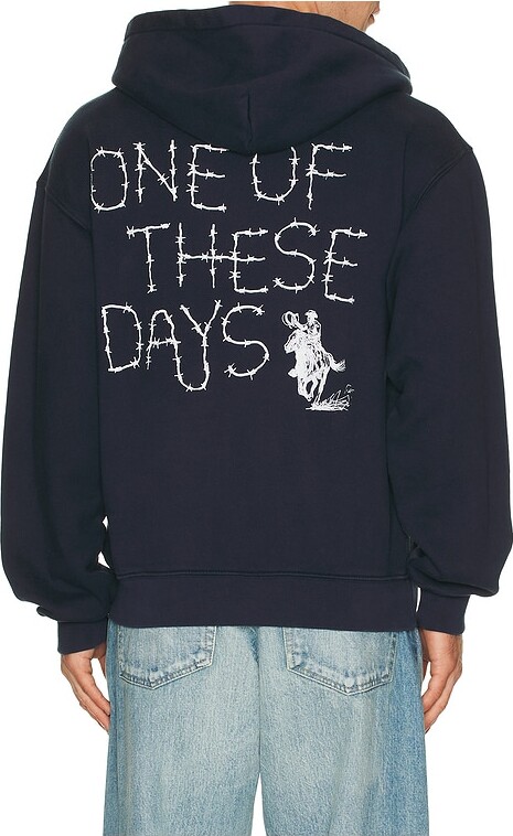 ONE OF THESE DAYS Barbed Zip Up Hoodie