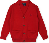 Thumbnail for your product : Ralph Lauren Loosely-cut cotton cardigan Red