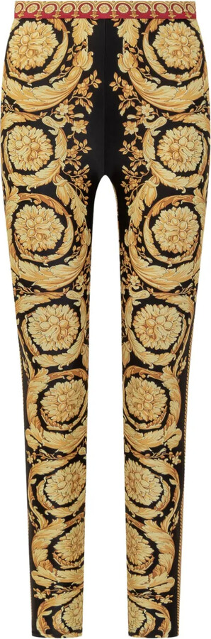 Versace Barocco print leggings