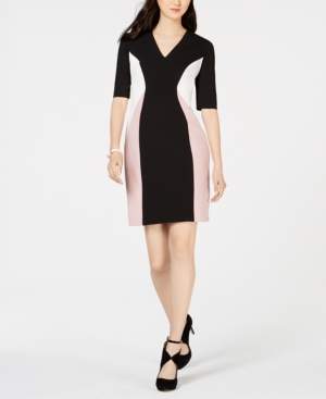 Connected Colorblocked Sheath Dress