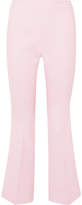 Giambattista Valli - Cropped Crepe Flared Pants - Pink